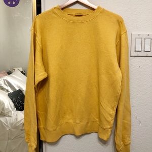 Brandy Melville mustard yellow crew neck (long)💛